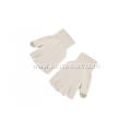 Girl`s Knitted Faux Fur Screentouch Fingerless Gloves